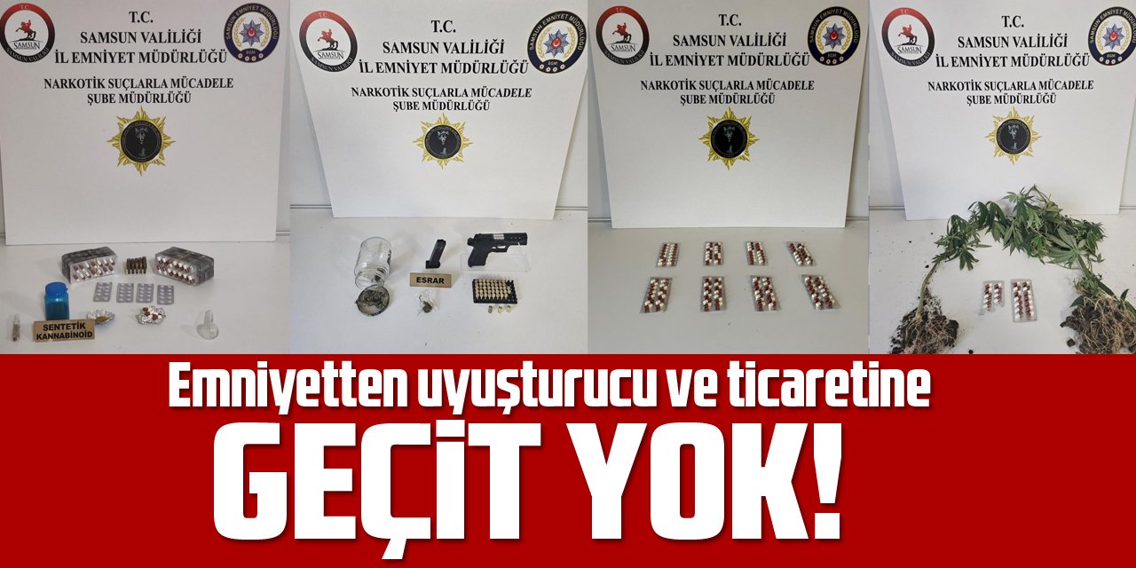 Emniyetten uyuşturucu ve ticaretine geçit yok