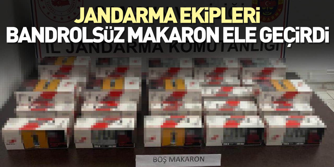 Bandrolsüz makaron ele geçirildi