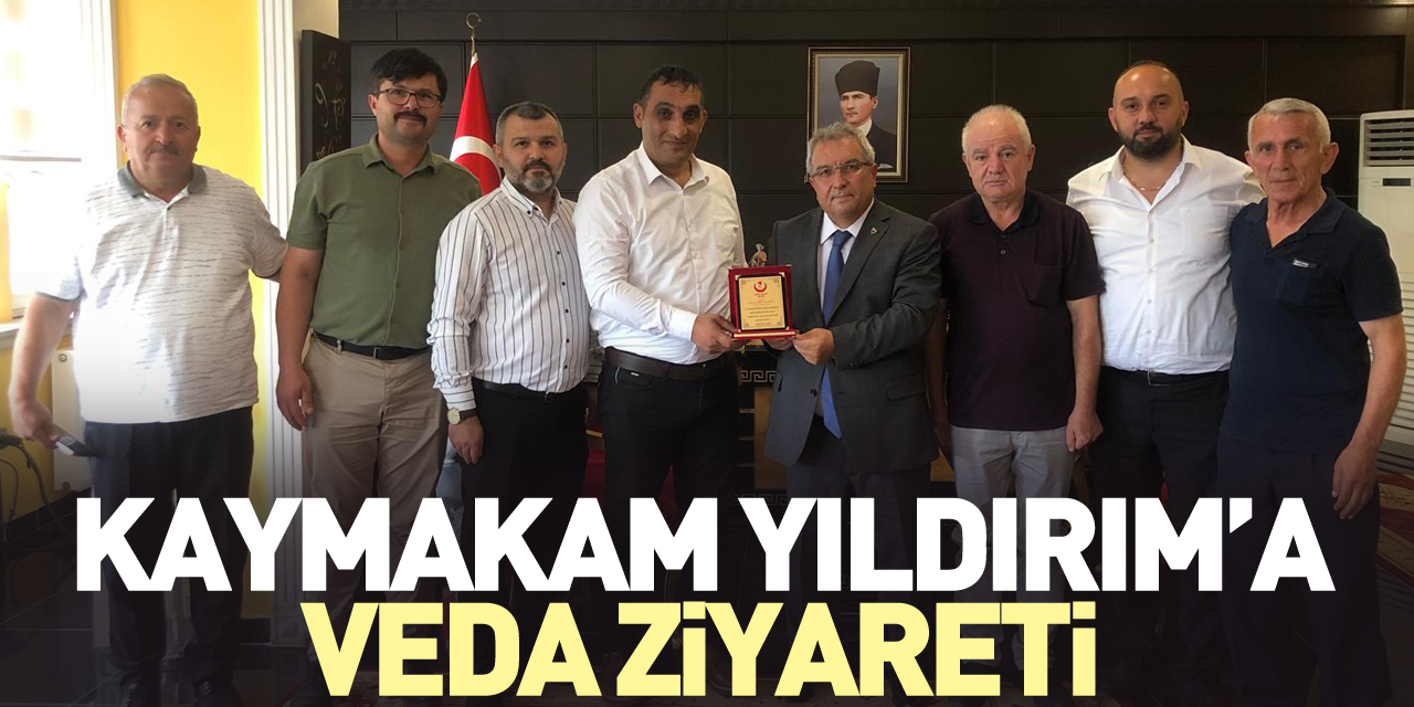 Kaymakam Yıldırım’a veda ziyareti