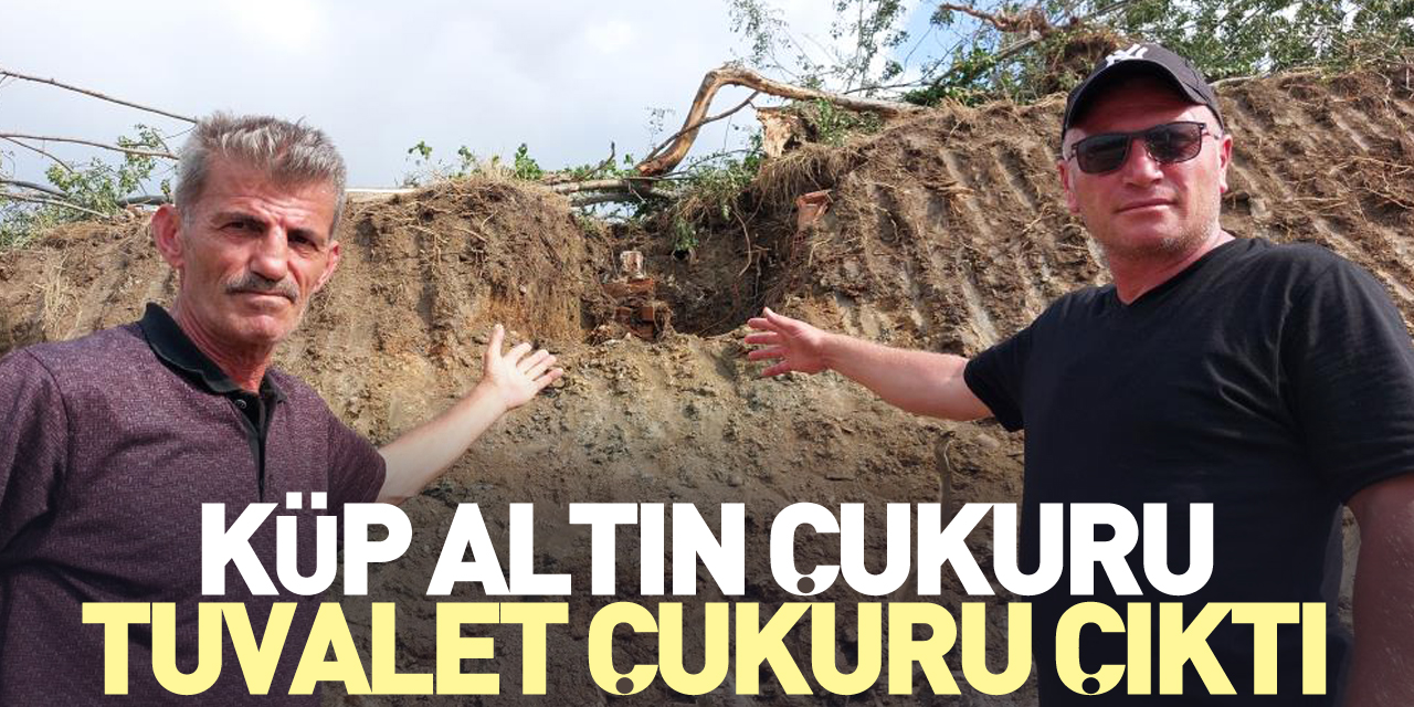 Küp altın çukuru, tuvalet çukuru çıktı