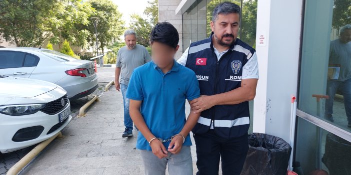 Samsun'da yakalanan şahıs adliyede