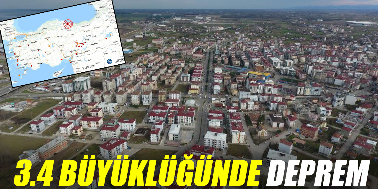 3.4 büyüklüğünde deprem