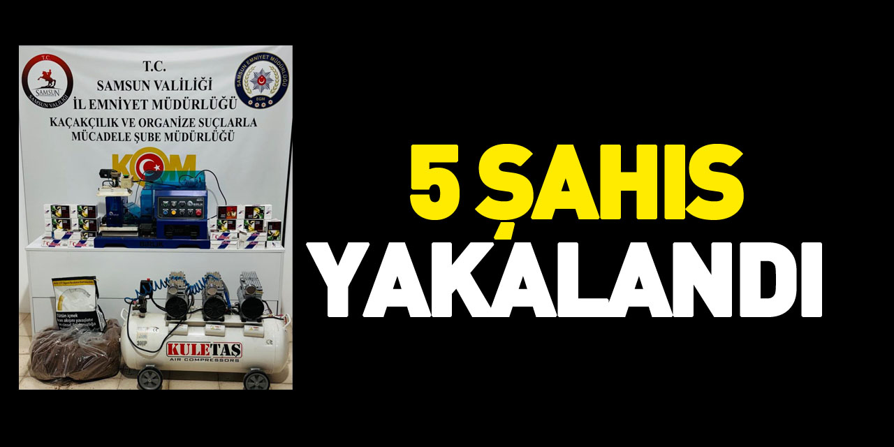 5 şahıs yakalandı