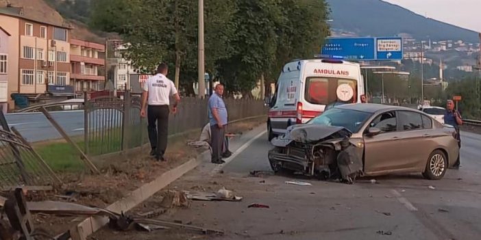 Tekkeköy'de trafik kazası