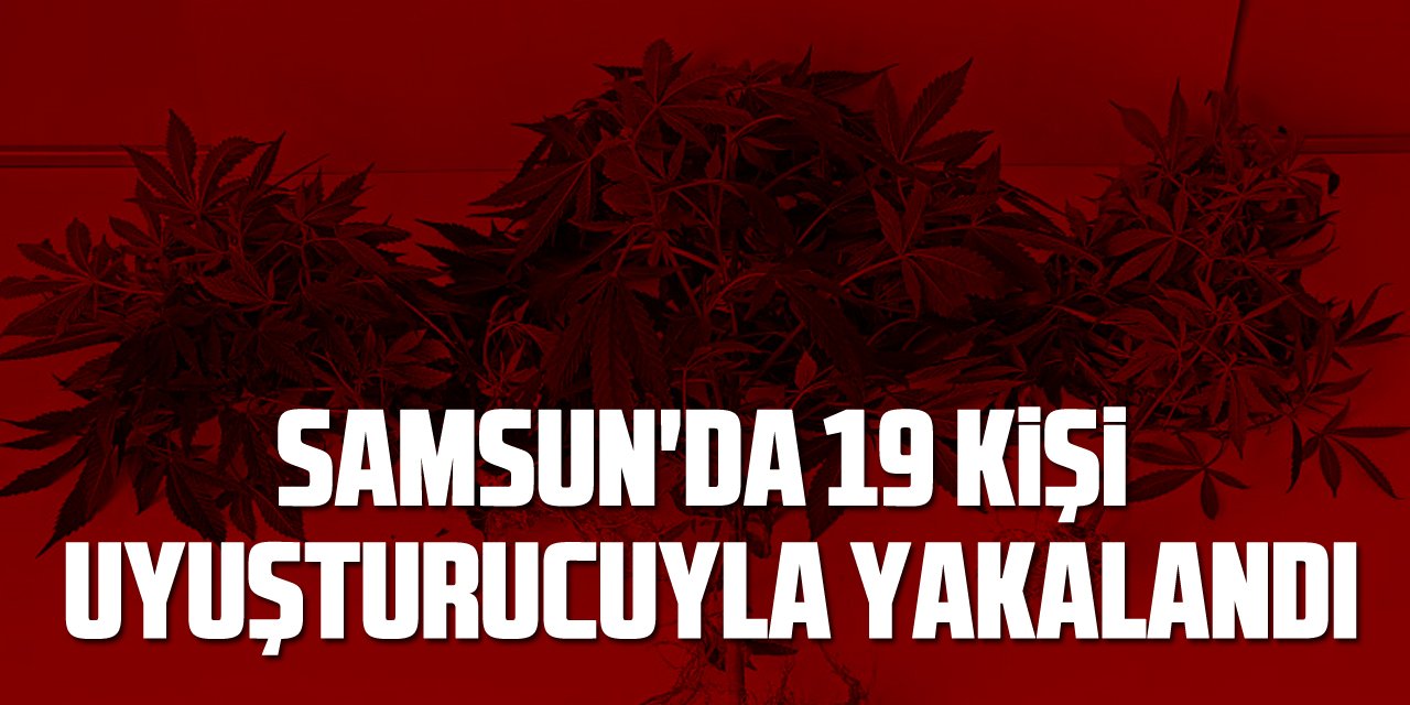 Samsun'da 19 kişi uyuşturucuyla yakalandı