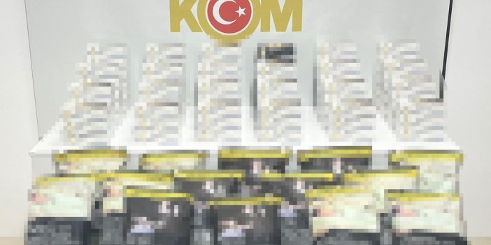 21 bin 600 adet gümrük kaçağı makaron