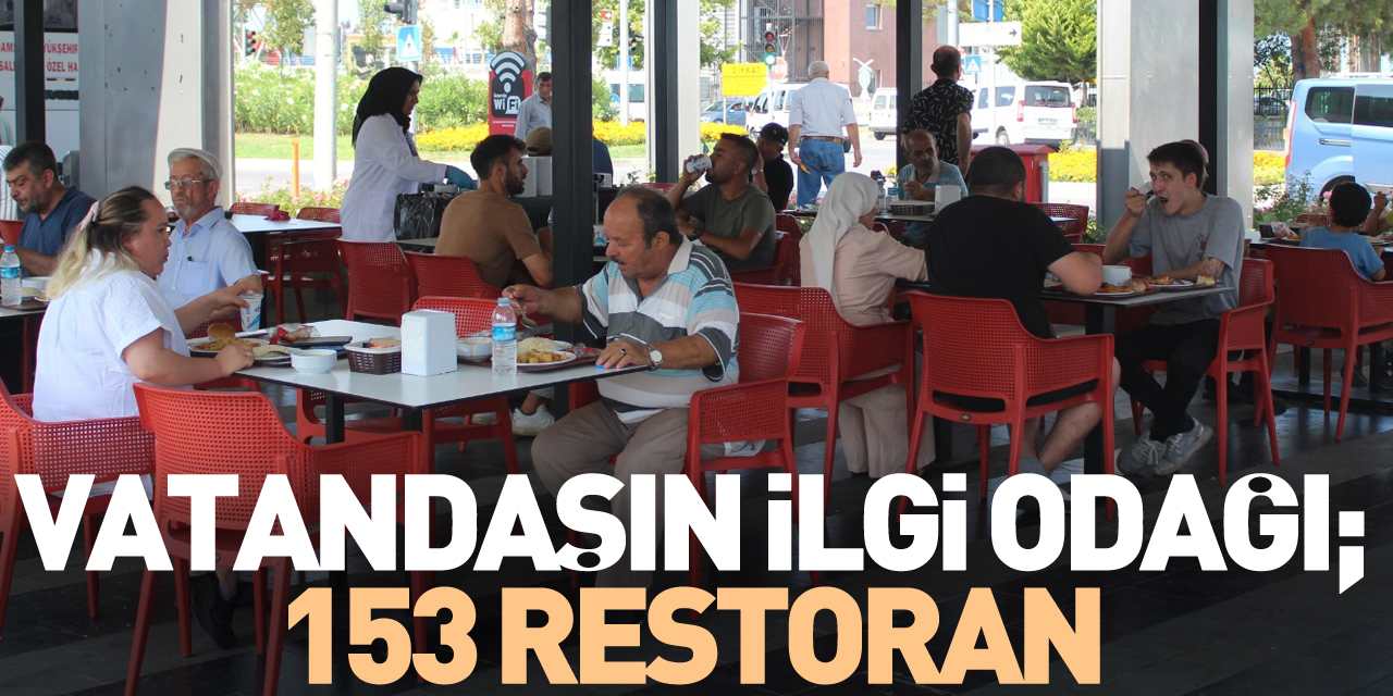 Vatandaşın İlgi Odağı : 153 Restoran