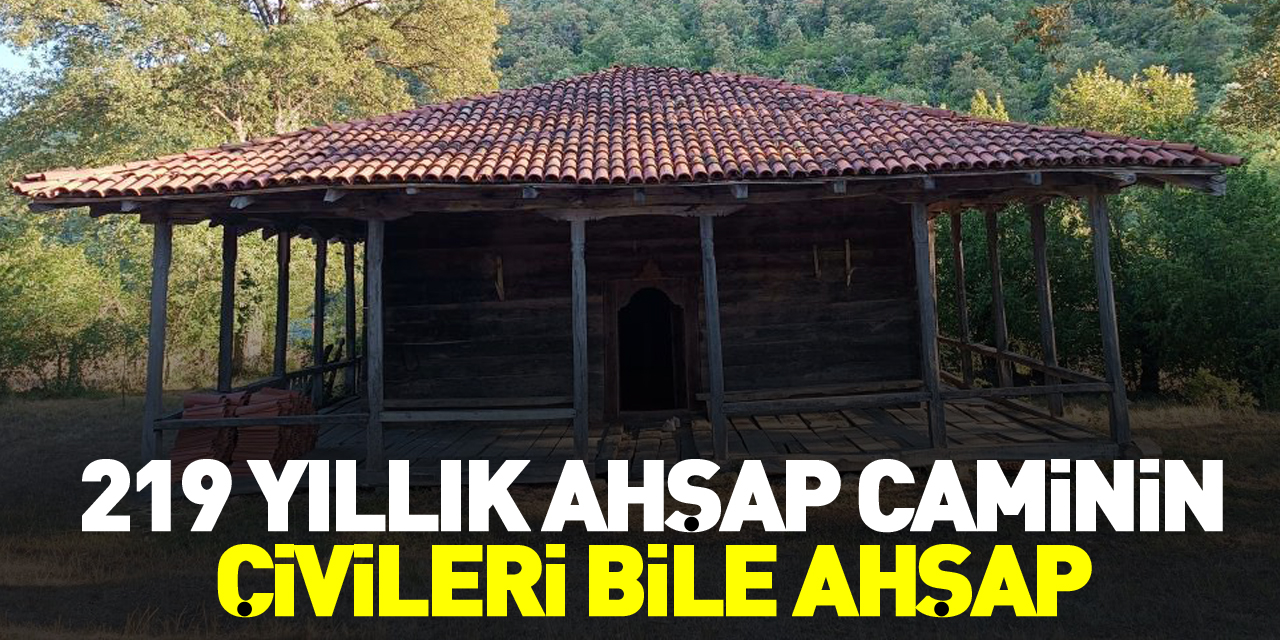 Bu caminin çivileri bile ahşap