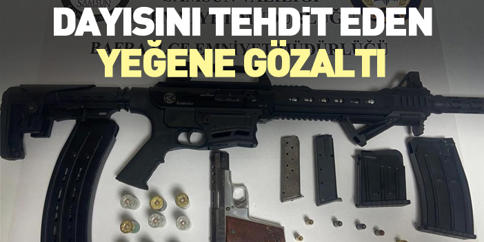 TÜFEKLİ TEHDİTE GÖZALTI