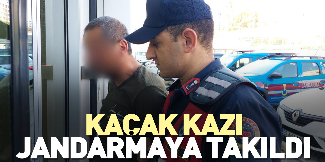 Kaçak kazı jandarmaya takıldı