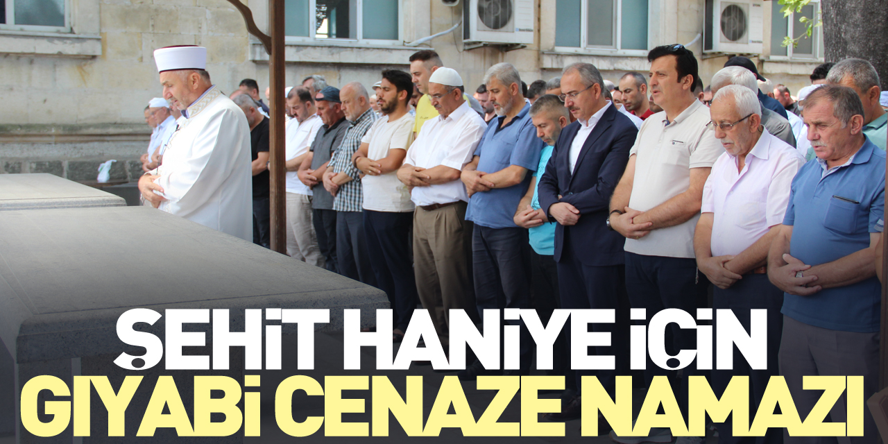 ŞEHİT HANİYE İÇİN GIYABİ CENAZE NAMAZI