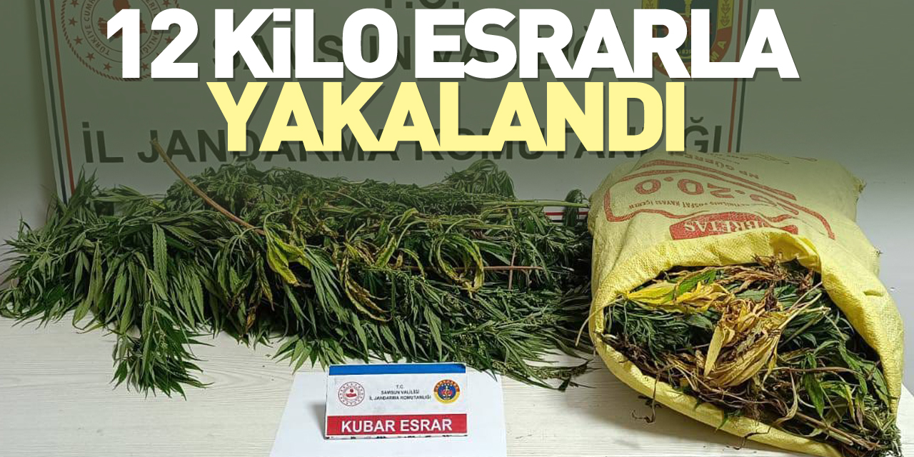 12 kilo esrarla yakalandı