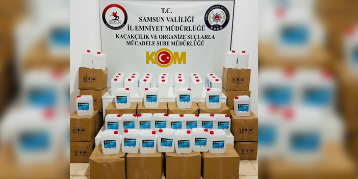 640 litre etil alkol ele geçirildi