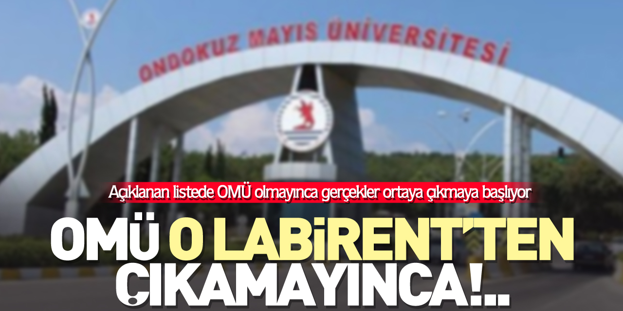 OMÜ O LABİRENT’TEN ÇIKAMAYINCA!..