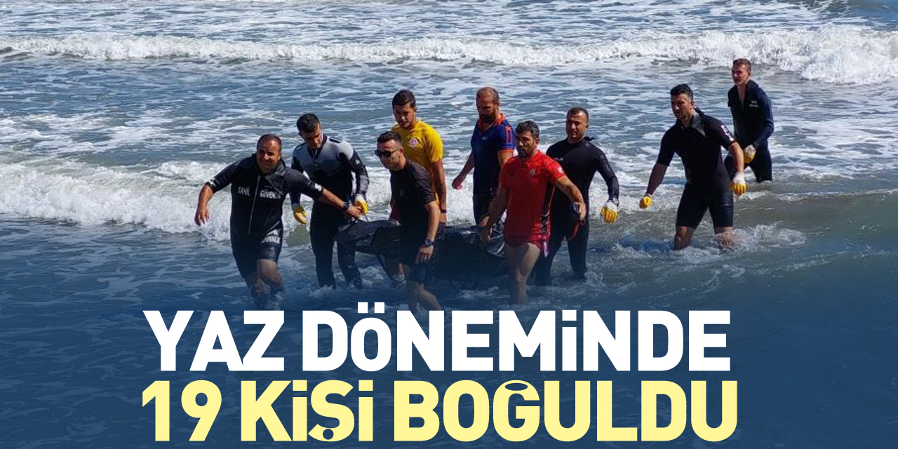 Yaz döneminde 19 kişi boğuldu