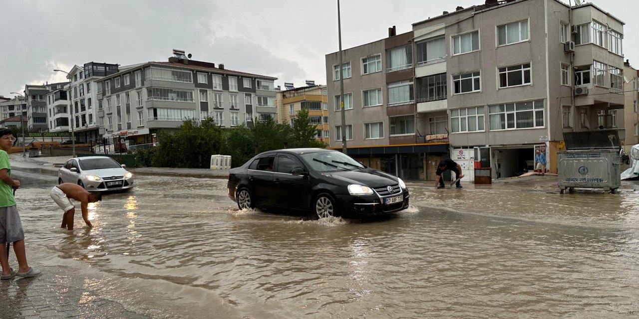 Sinop’ta sağanak vurdu