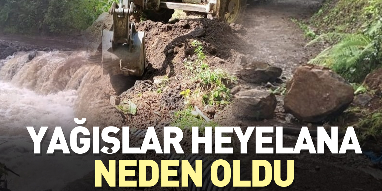 YAĞIŞLAR HEYELANA NEDEN OLDU