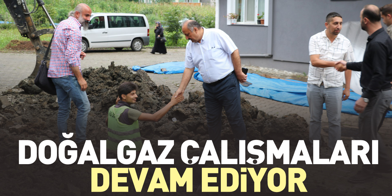 DOĞALGAZ ÇALIŞMALARI DEVAM EDİYOR