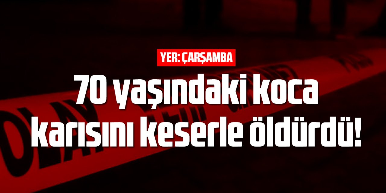 70 yaşındaki koca, karısını keserle öldürdü