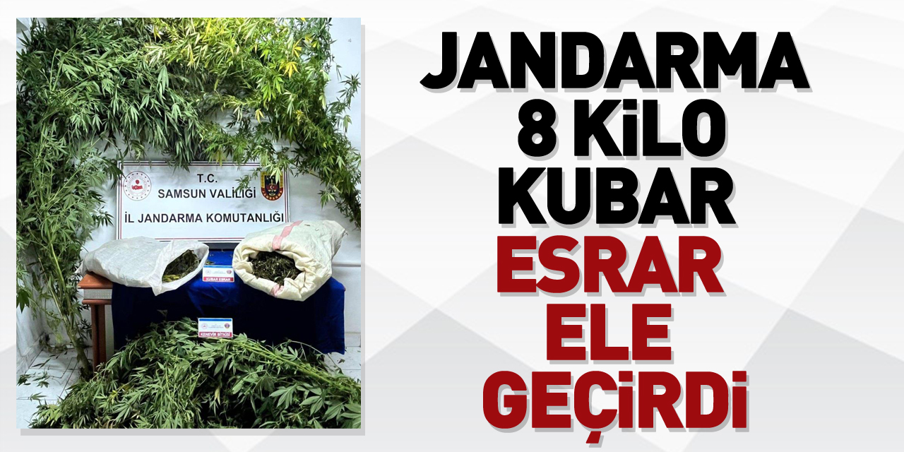 8 kilo kubar esrar ele geçirildi