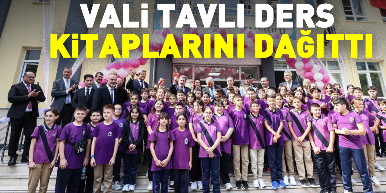 VALi TAVLI DERS  KiTAPLARINI DAĞITTI