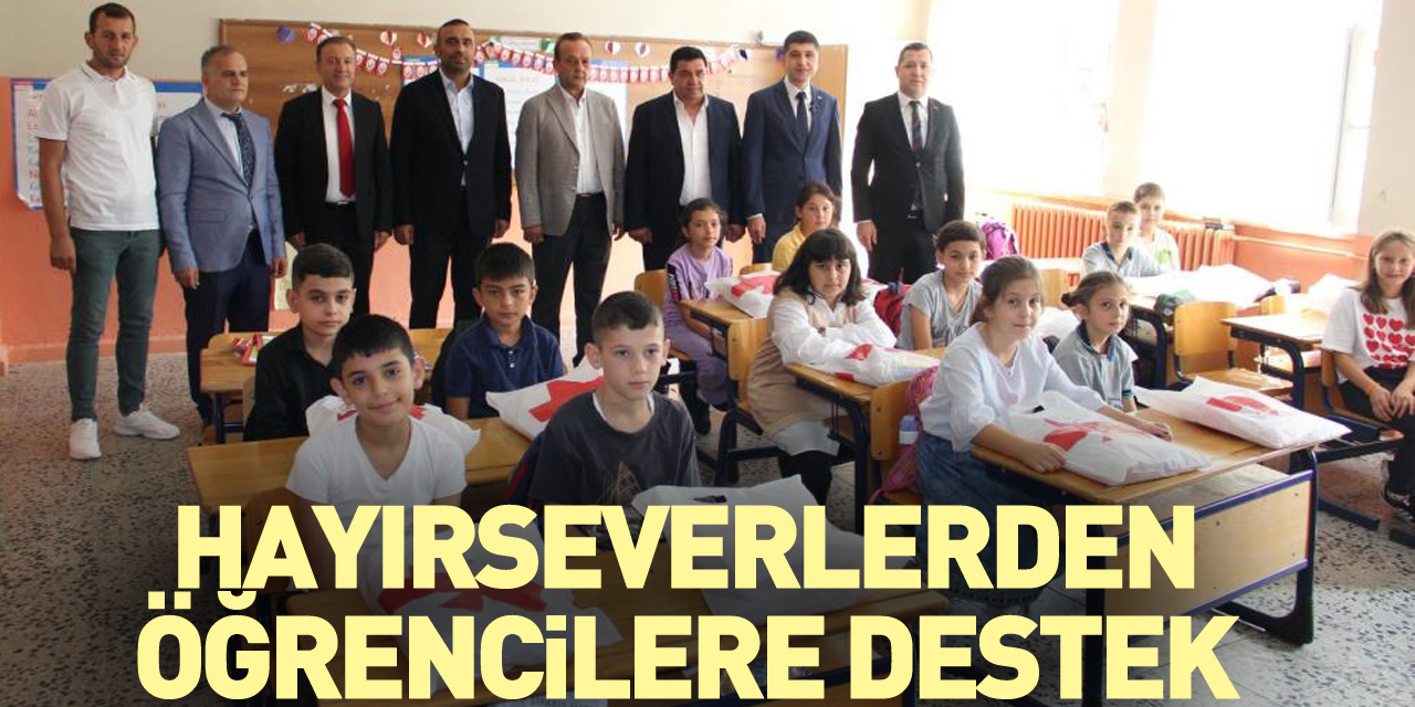 Hayırseverlerden öğrencilere destek