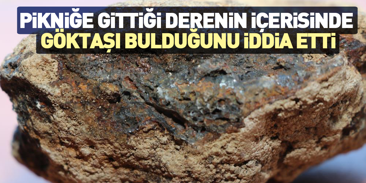 Derenin içerisinde göktaşı bulduğunu iddia etti