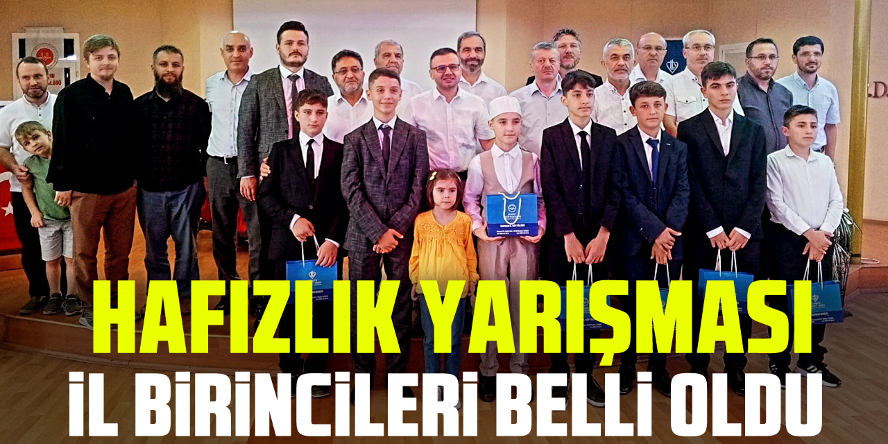 HAFIZLIK YARIŞMASI İL BİRİNCİLERİ BELLİ OLDU