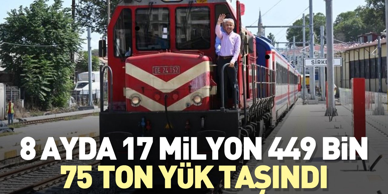 8 ayda 17 milyon 449 bin 75 ton yük taşındı