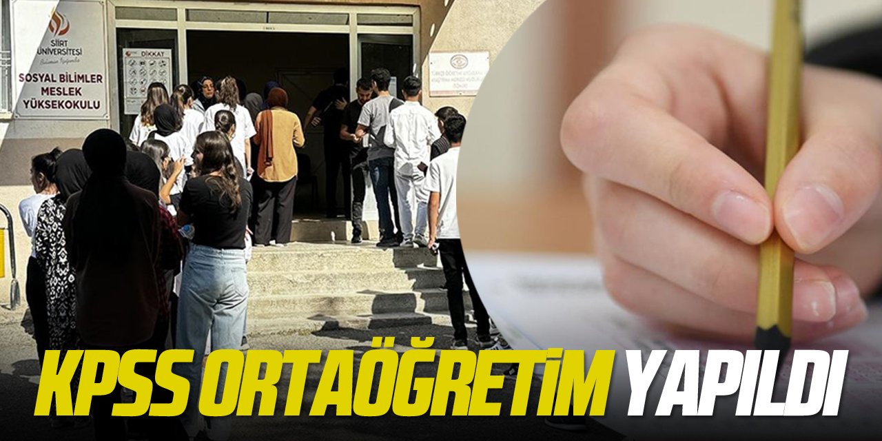 KPSS Ortaöğretim yapıldı