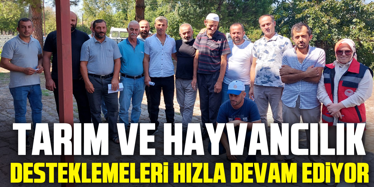 Tarım ve Hayvancılık Desteklemeleri Hızla Devam Ediyor