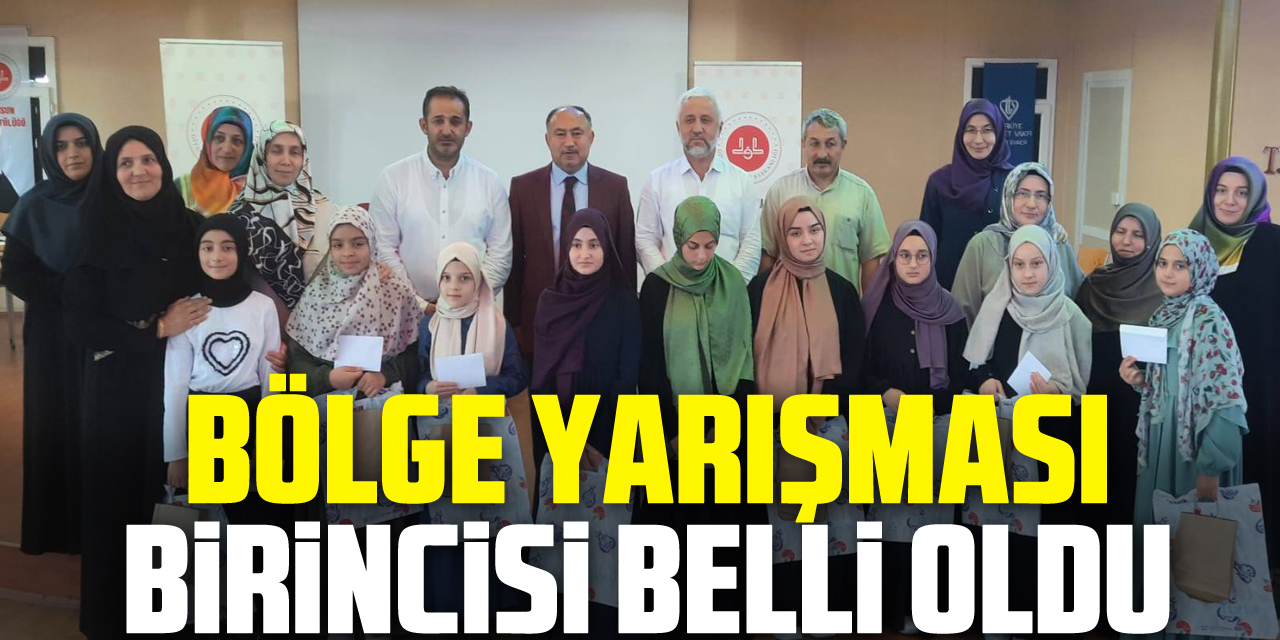 Bölge yarışması birincisi belli oldu