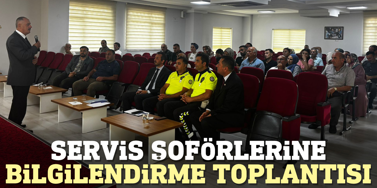 Servis şoförlerine bilgilendirme toplantısı