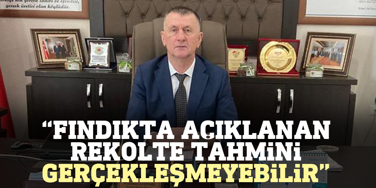 “Fındıkta açıklanan rekolte tahmini gerçekleşmeyebilir”