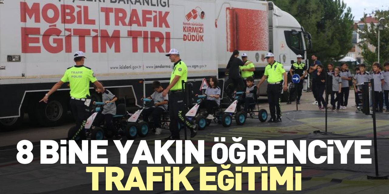 8 bine yakın öğrenciye trafik eğitimi