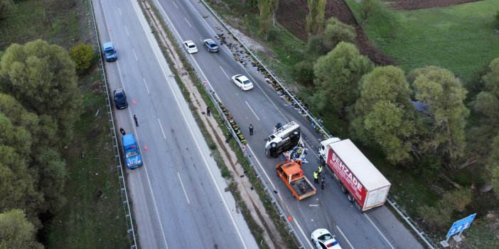 Samsun-Ankara kara yolunda ulaşım aksadı