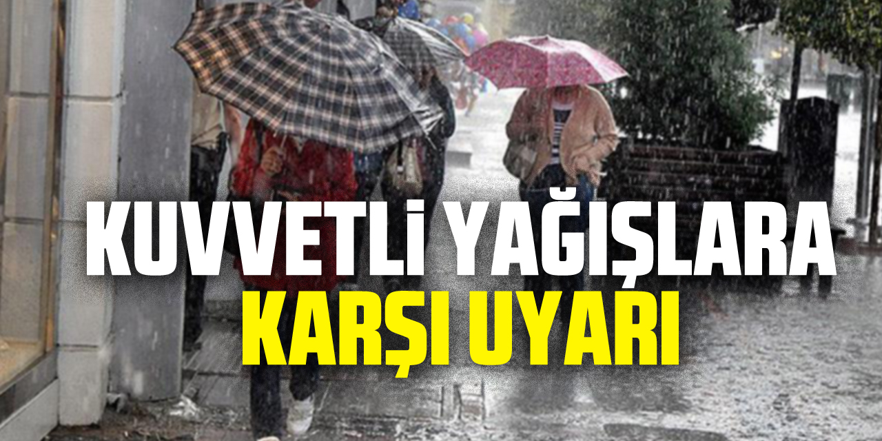 Orta Karadeniz'deki Kuvvetli Yağışlara Karşı Uyarı