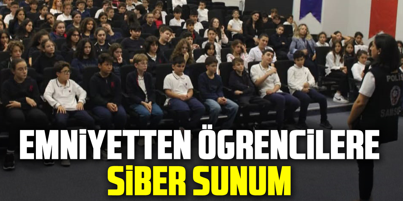 EMNİYETTEN ÖGRENCİLERE SİBER SUNUM