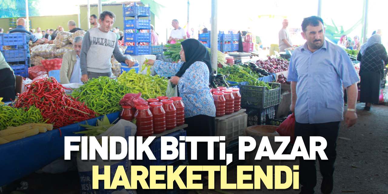 FINDIK BİTTİ, PAZAR HAREKETLENDİ