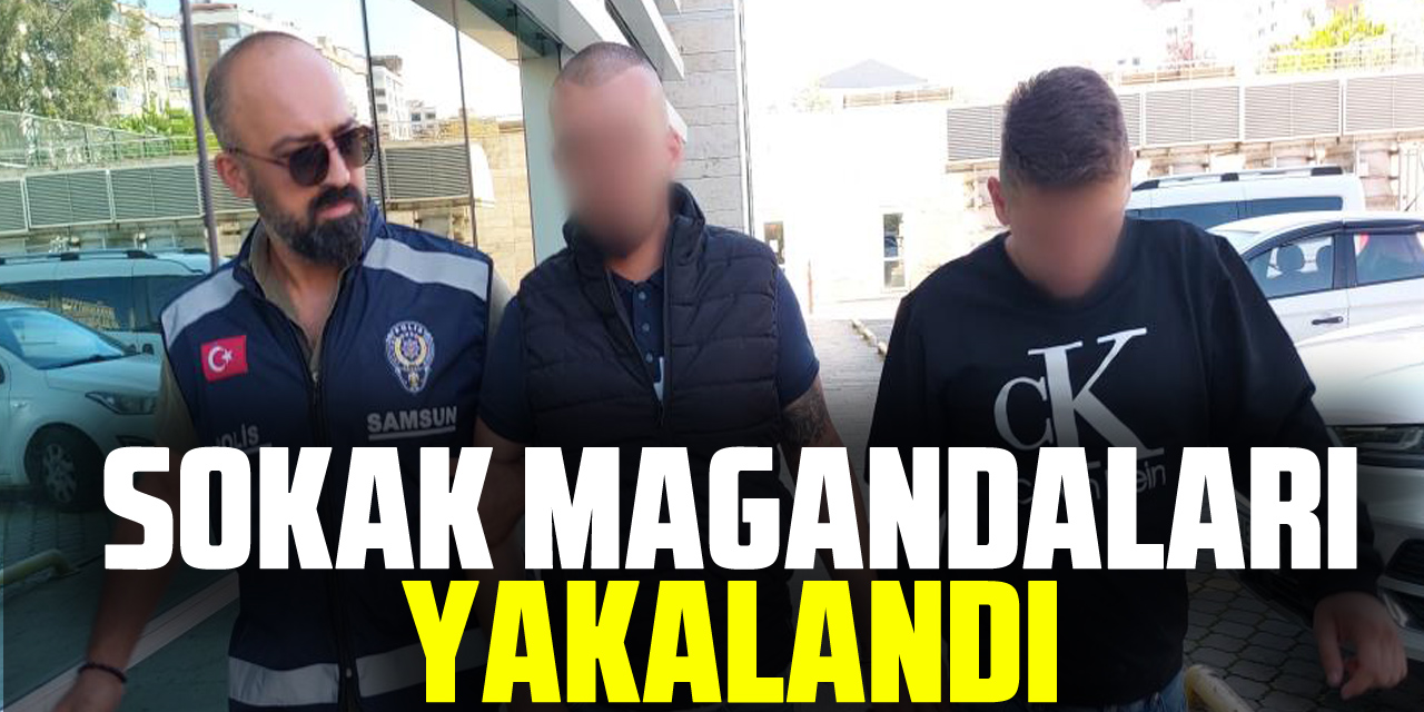 SOKAK MAGANDALARI YAKALANDI