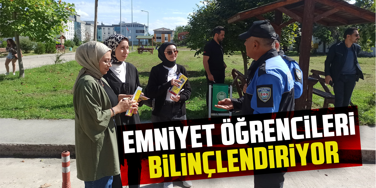 EMNİYET ÖĞRENCİLERİ BİLİNÇLENDİRİYOR