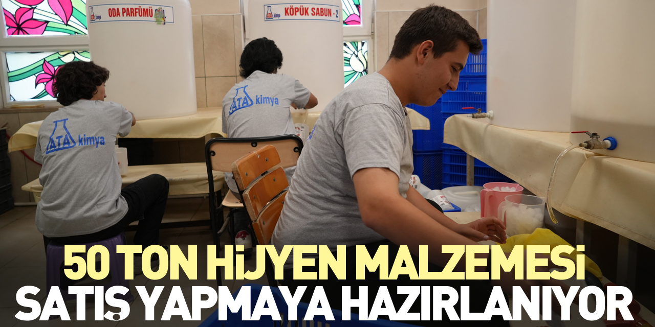 50 ton hijyen malzemesi, satış yapmaya hazırlanıyor