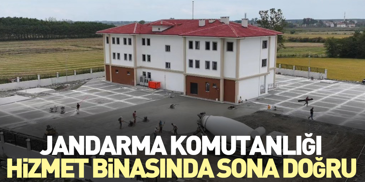 Jandarma komutanlığı hizmet binasında sona doğru