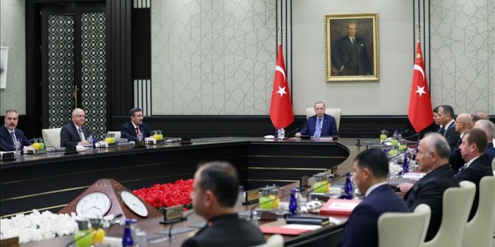 Milli Güvenlik Kurulu  Erdoğan başkanlığında toplandı