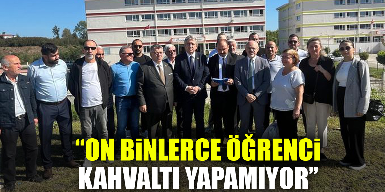 “On binlerce öğrenci kahvaltı yapamıyor”