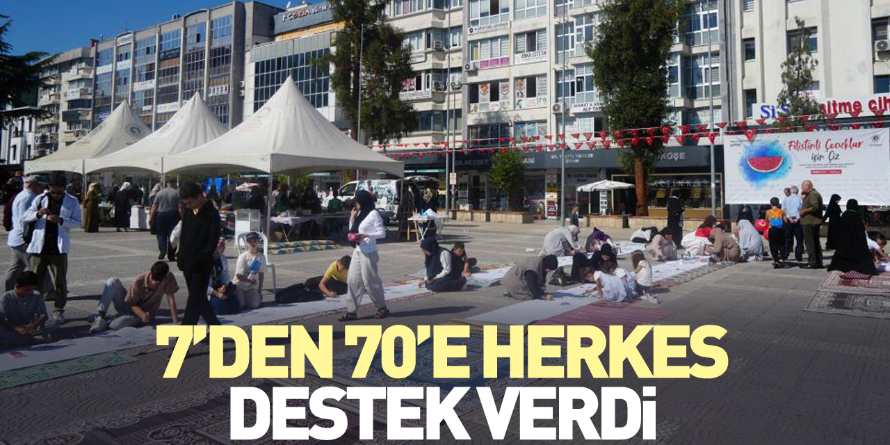 7’den 70’e herkes destek verdi