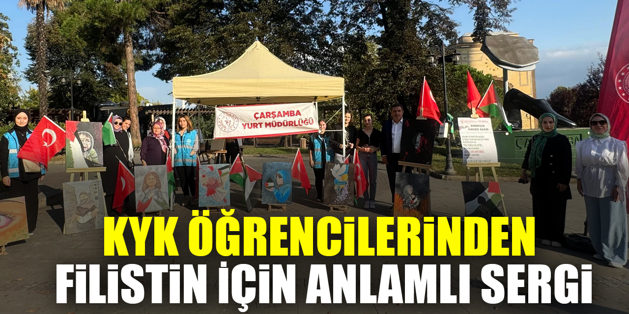 KYK Öğrencilerinden Filistin İçin Anlamlı Sergi