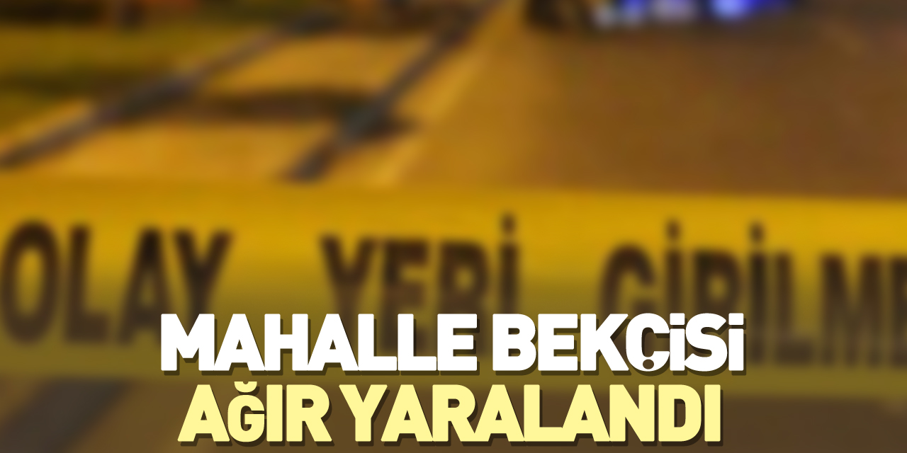 Mahalle bekçisi ağır yaralandı