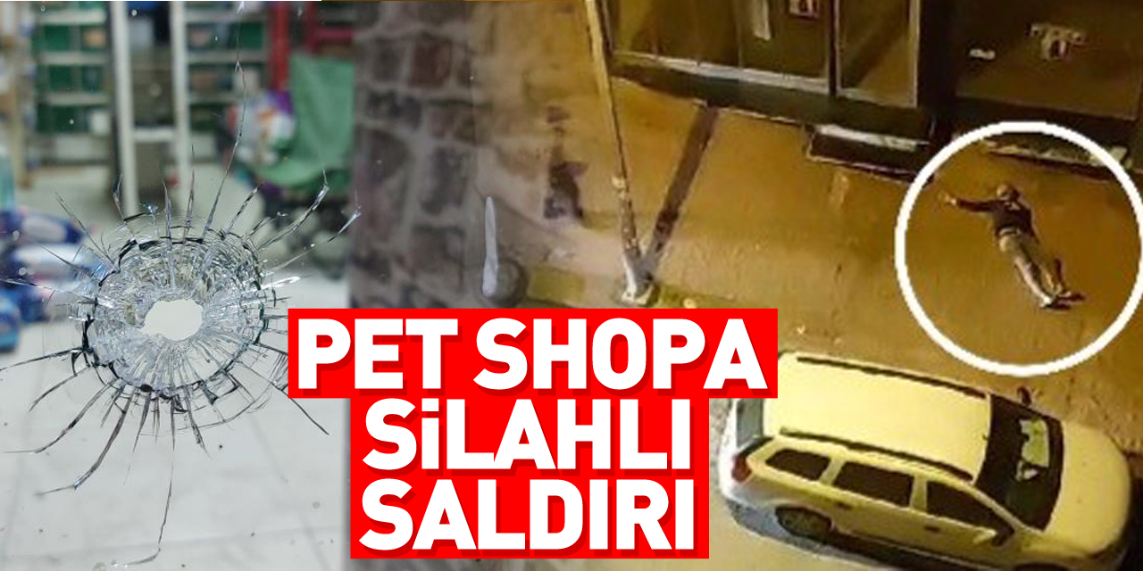 Pet shopa silahlı saldırı