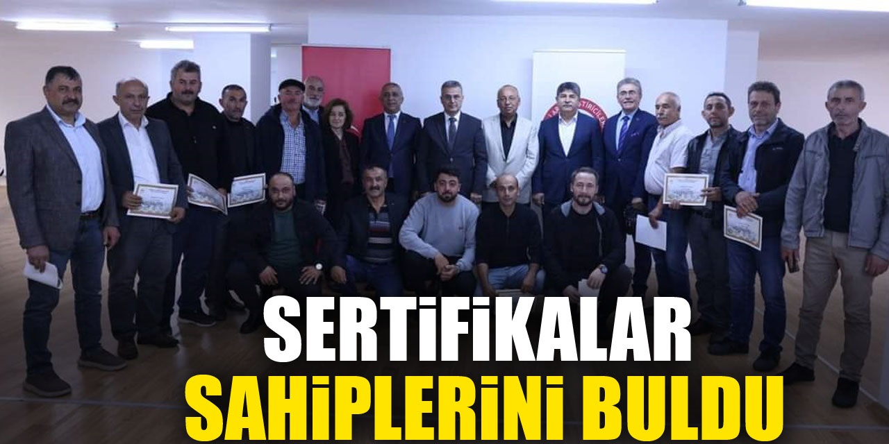 SERTİFİKALARI SAHİPLERİNİ BULDU